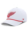 Fanatics Men's White Detroit Red Wings Rope A-frame Adjustable Hat