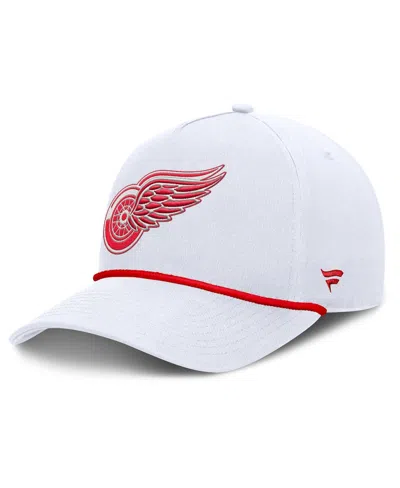 Fanatics Men's White Detroit Red Wings Rope A-frame Adjustable Hat