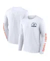 Fanatics Men's White Detroit Tigers Press Box Long Sleeve T-shirt In White
