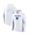 Fanatics Men's White Indiana State Sycamores Primary Logo Pullover Hoodie In White