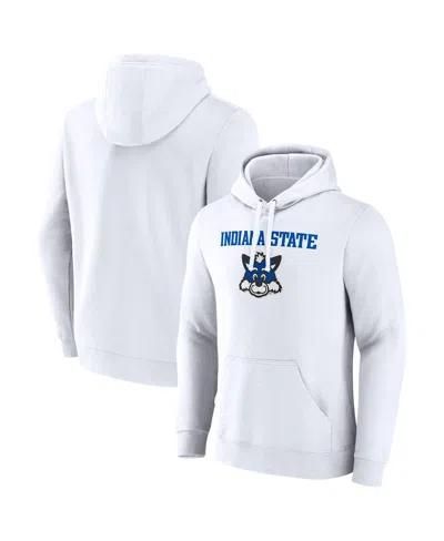 Fanatics Men's White Indiana State Sycamores Primary Logo Pullover Hoodie
