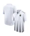Fanatics Men's White Lafc Line Up Fade Polo Shirt In White,black