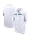 Fanatics Men's White Los Angeles Dodgers Big Tall Victory For Us Interlock Polo Shirt In White,royal