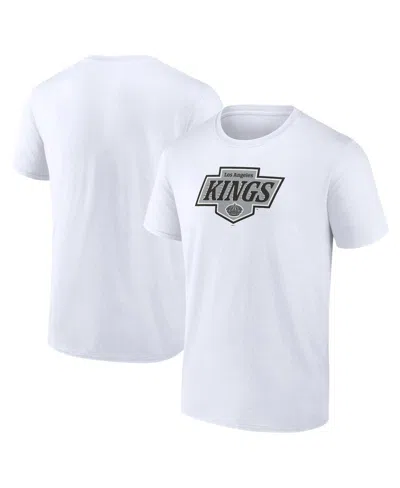 Fanatics Men's White Los Angeles Kings New Primary Logo T-shirt
