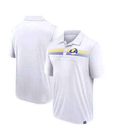 FANATICS MEN'S WHITE LOS ANGELES RAMS BIG TALL SUBLIMATED POLO