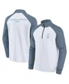 Fanatics Men's White Milano Cortina 2026 Winter Olympics Color Block Raglan Quarter-zip Sweatshirt In Multi