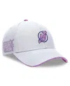Fanatics Men's White New Jersey Devils Authentic Pro Hockey Fights Cancer Adjustable Hat In White