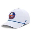 Fanatics Men's White New York Islanders Rope A-frame Adjustable Hat
