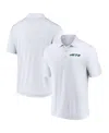 Fanatics Men's White New York Jets Lockup Polo Shirt In White