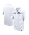Fanatics Branded White New York Yankees Victory For Us Interlock Polo In White,navy