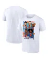 Fanatics Men's White Oklahoma City Thunder 2025 Nba Finals Champions Caricature Full Court T-shirt In White