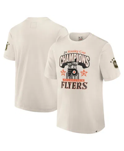 Fanatics Men's White Philadelphia Flyers Decades Collection Timeless T-shirt In Neutral