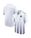 Fanatics Men's White Philadelphia Union Line Up Fade Polo In White,navy