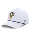 Fanatics Men's White Pittsburgh Penguins Rope A-frame Adjustable Hat In White