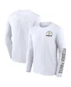Fanatics Men's White Pittsburgh Pirates Press Box Long Sleeve T-shirt In White