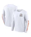 Fanatics Men's White San Francisco Giants Press Box Long Sleeve T-shirt In White