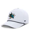 Fanatics Men's White San Jose Sharks Rope A-frame Adjustable Hat