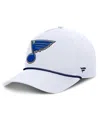 Fanatics Men's White St. Louis Blues Rope A-frame Adjustable Hat