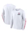 Fanatics Men's White St. Louis Cardinals Press Box Long Sleeve T-shirt In White