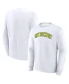 Fanatics Men's White Suny Brockport Golden Eagles Short Name Pullover Sweatshirt In White