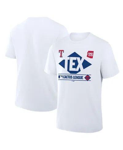 Fanatics Men's White Texas Rangers 2025 Spring Training Cactus League True Icon T-shirt