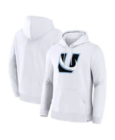 Fanatics Men's White Utah Mammoth Alternate Logo Legacy Fleece Pullover Hoodie