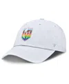 Fanatics Men's White Vegas Golden Knights Pride Adjustable Hat