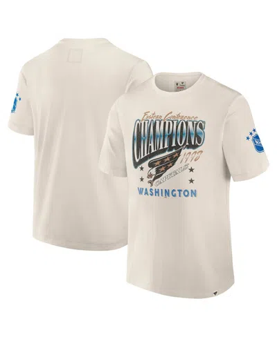 Fanatics Men's White Washington Capitals Decades Collection Timeless T-shirt In Neutral