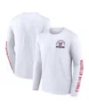Fanatics Men's White Washington Nationals Press Box Long Sleeve T-shirt In White