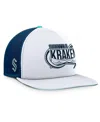 Fanatics Men's White/deep Sea Blue Seattle Kraken Authentic Pro Hometown Rink Foam Trucker Snapback Hat In White,deep Sea Blue