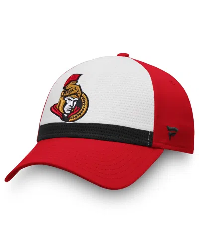 Fanatics Men's White/red Ottawa Senators Breakaway Current Jersey Flex Hat In Multi