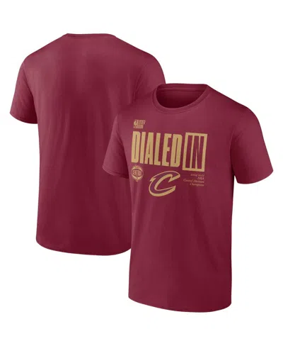Fanatics Men's Wine Cleveland Cavaliers 2025 Central Division Champions Locker Room T-shirt