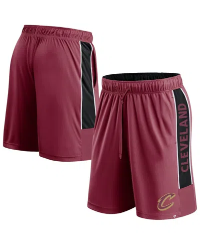 Fanatics Men's Wine Cleveland Cavaliers Game Winner Defender Shorts