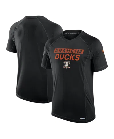 Fanatics Men'sâ Black Anaheim Ducks Authentic Pro Rink Tech T-shirt