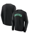 Fanatics Men'sâ Black North Texas Mean Green Short Name Pullover Sweatshirt In Black