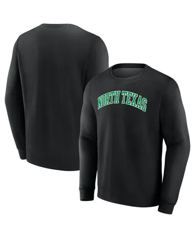 Fanatics Men'sâ Black North Texas Mean Green Short Name Pullover Sweatshirt