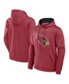 Fanatics Men'sâ Cardinal Arizona Cardinals Defender Pullover Hoodie In Burgundy