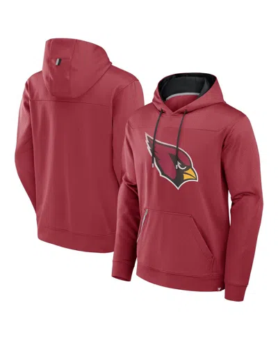 Fanatics Men'sâ Cardinal Arizona Cardinals Defender Pullover Hoodie In Burgundy