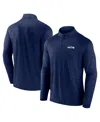 Fanatics Men'sâ College Navy Seattle Seahawks Head-to-head Raglan Quarter-zip Jacket In Blue