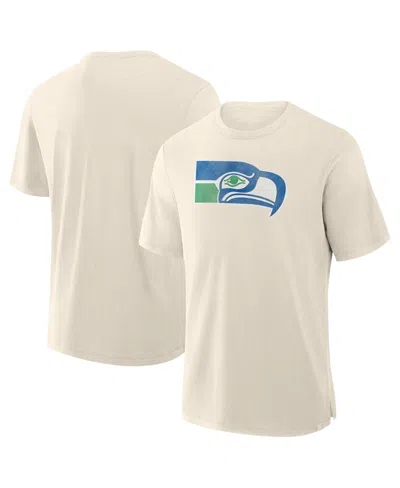 Fanatics Men'sâ Cream Seattle Seahawks Slub T-shirt In Neutral