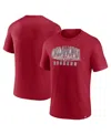 Fanatics Men'sâ Crimson Oklahoma Sooners Tradition Established Staple T-shirt In Red