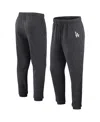 Fanatics Men'sâ Heather Charcoal Los Angeles Dodgers Fleece Jogger Pants In Gray
