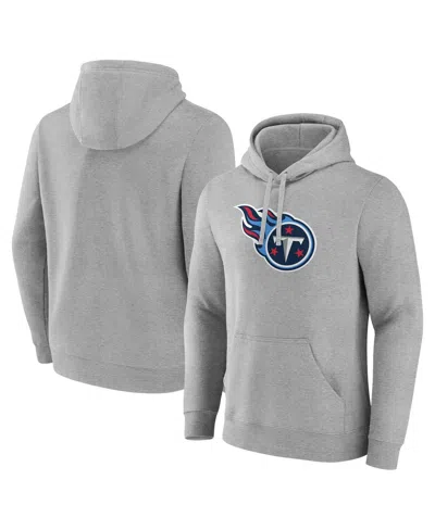 Fanatics Men'sâ Heather Gray Tennessee Titans Deliver Fleece Pullover Hoodie
