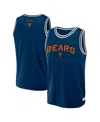 Fanatics Men'sâ Navy Chicago Bears Elements Future Ground Jersey Tank Top In Blue