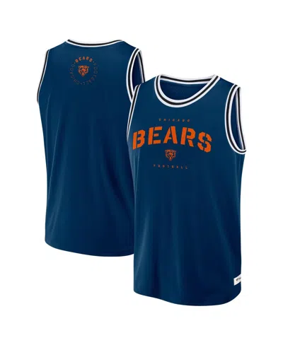 Fanatics Men'sâ Navy Chicago Bears Elements Future Ground Jersey Tank Top In Blue