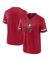 Fanatics Men'sâ Red Tampa Bay Buccaneers Stripe Stacking T-shirt In Red