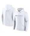Fanatics Men'sâ White Depaul Blue Demons Primary Logo Pullover Hoodie In White
