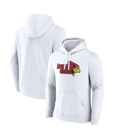 Fanatics Men'sâ White Illinois State Redbirds Primary Logo Pullover Hoodie