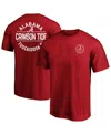 Fanatics Men's Crimson Alabama Crimson Tide Big Tall Fast Break 2 Hit T-shirt In Red