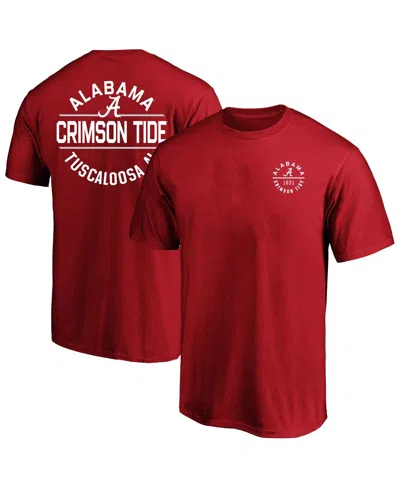 Fanatics Men's Crimson Alabama Crimson Tide Big Tall Fast Break 2 Hit T-shirt In Red